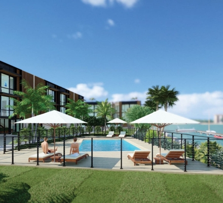 forte luxe resort style pool rendering