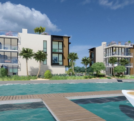 boat slips rendering at forte luxe