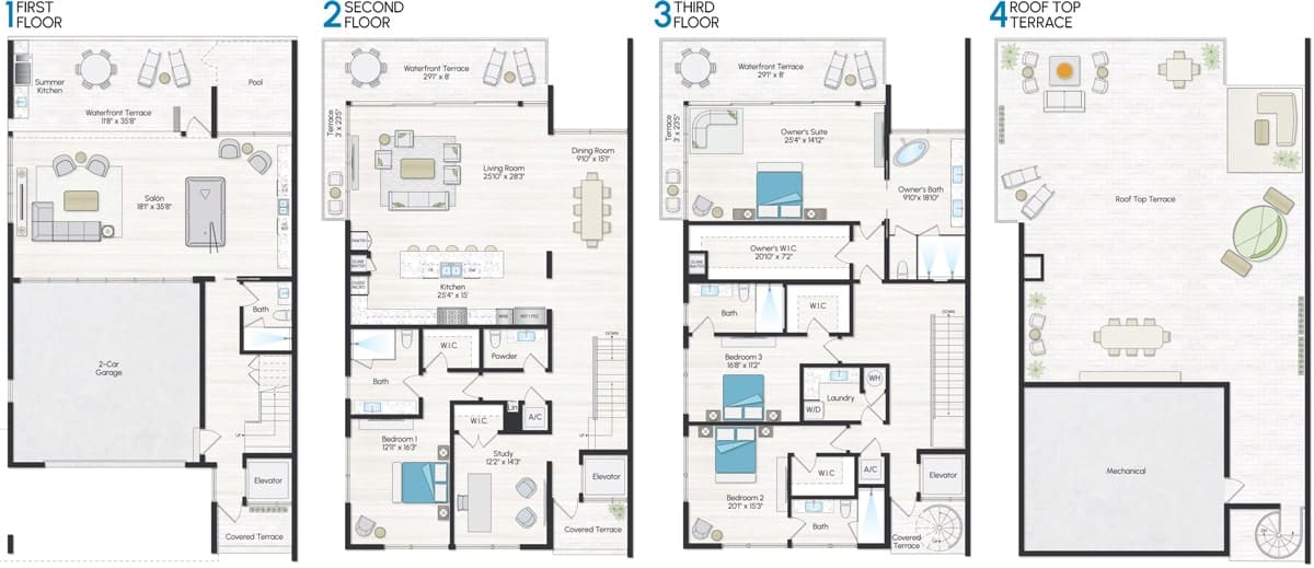 Residence A Floorplan at Forte Luxe