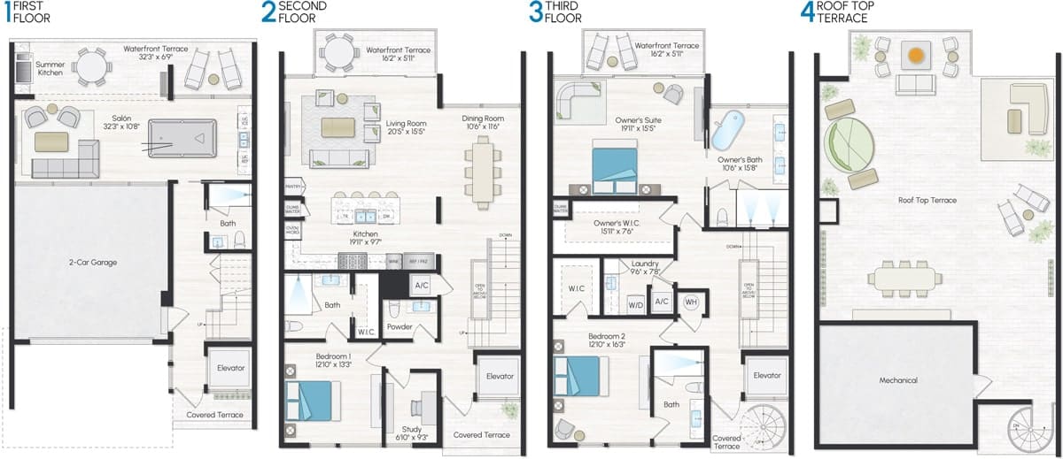 Forte Luxe - Residence C Corner Floorplans
