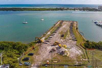 Aerial site of Forte Luxe in Jupiter Florida
