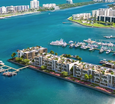 aerial of the Jupiter Intracoastal Forte Luxe