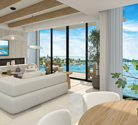 Waterfront Residences Living Room Forte Luxe