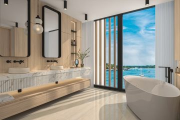 bathroom rendering of forte luxe